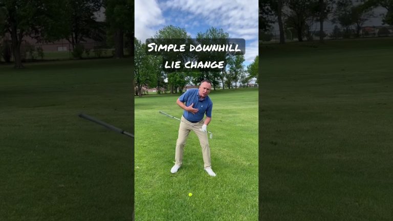 Mastering the Art of Navigating Downhill Lies on the Golf Course